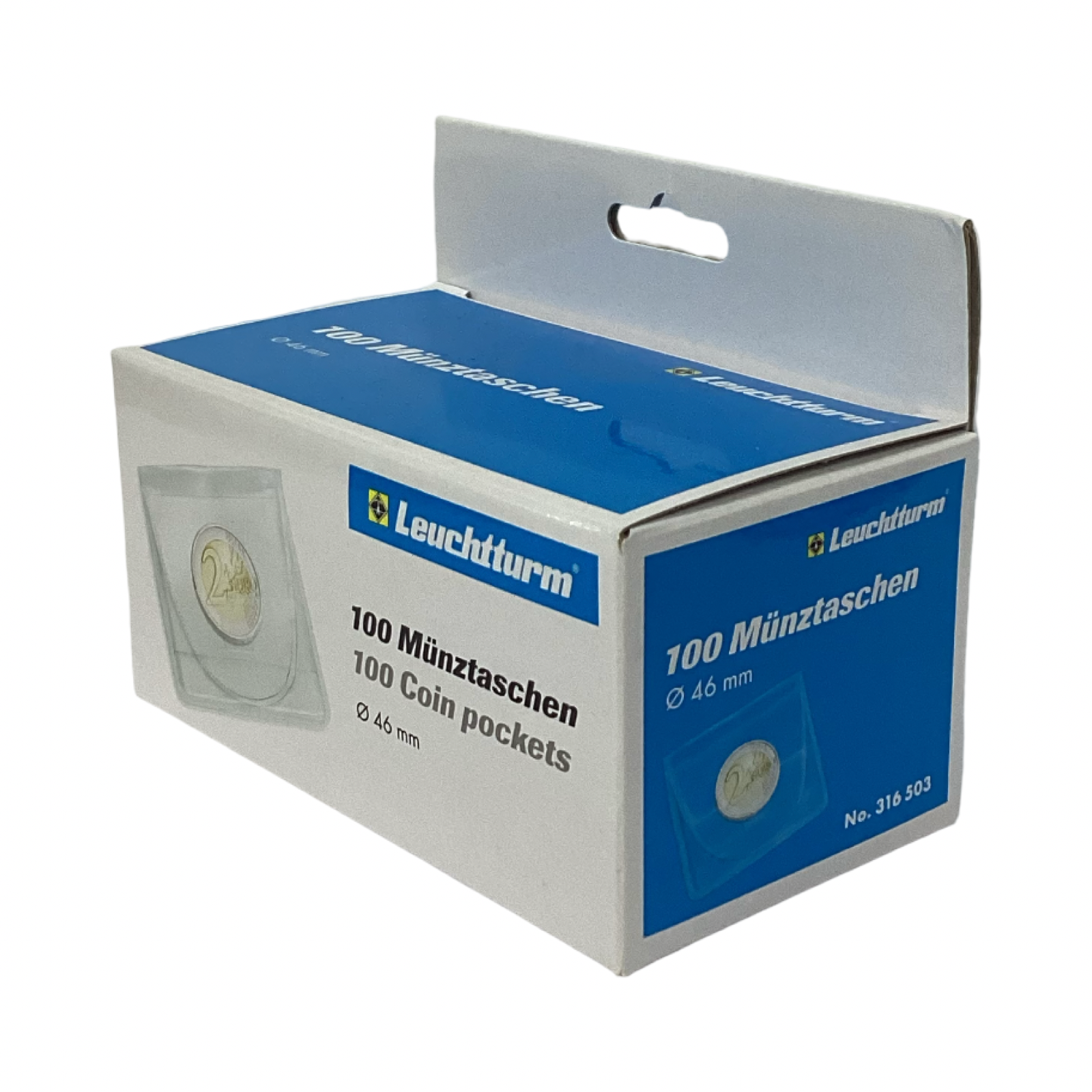 Lighthouse Archival Safe Rigid PVC Coin Pouches Pockets Holders 50 x 50mm - Packet of 100